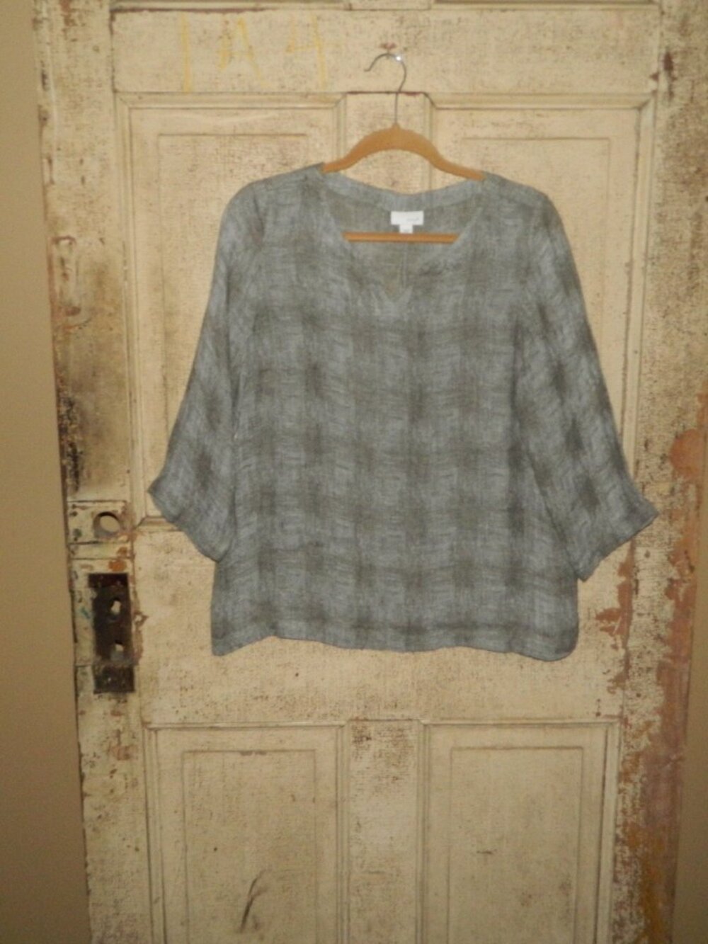 J Jill PureJill Linen Blend Textured Gauzy Top Size S (I-10)